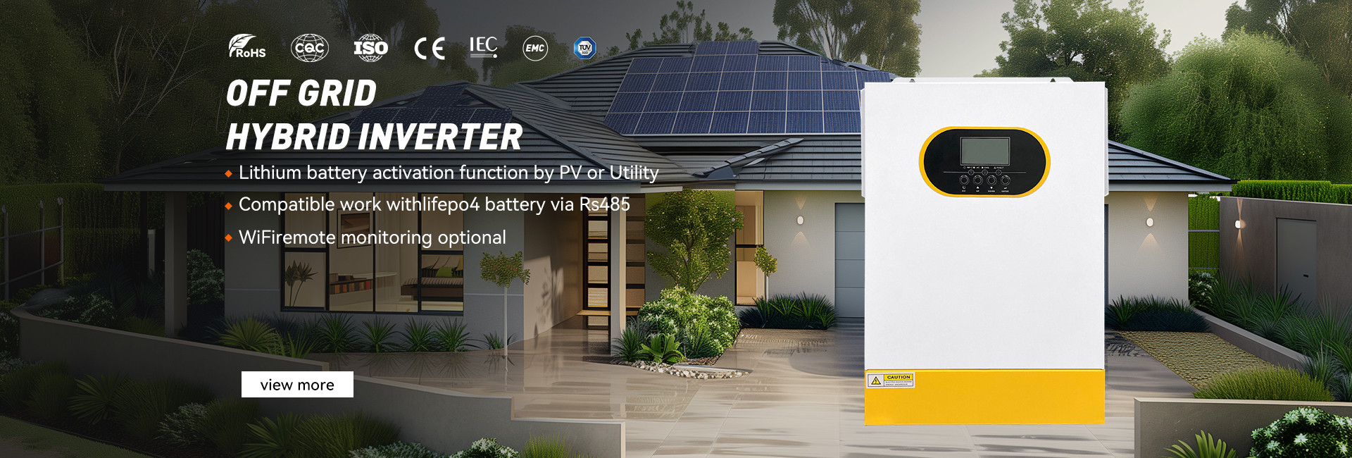 गुणवत्ता ऑफ ग्रिड हाइब्रिड सोलर इन्वर्टर फैक्टरी