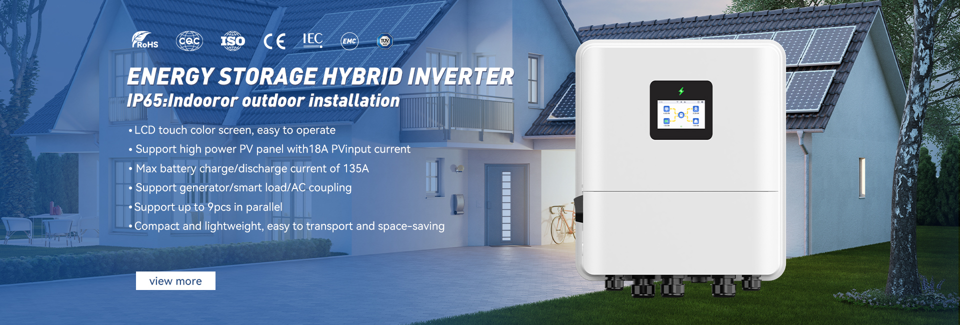 गुणवत्ता ऑफ ग्रिड हाइब्रिड सोलर इन्वर्टर फैक्टरी