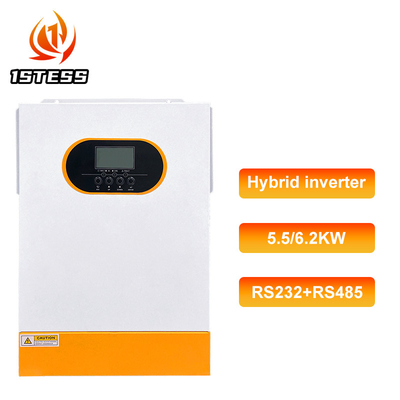 एमपीपीटी ऑफ ग्रिड इन्वर्टर 6.2KW हाइब्रिड इन्वर्टर 48V सौर प्रणाली के लिए 50Hz/60Hz आवृत्ति
