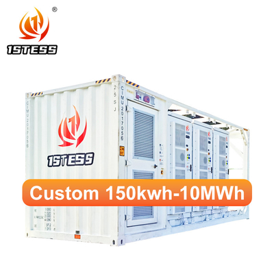 2MWh औद्योगिक कंटेनर सौर ऊर्जा भंडारण प्रणाली लिथियम आयन बैटरी ग्रिड से जुड़ी ऑफ-ग्रिड स्वचालित स्विचिंग अनुकूलित