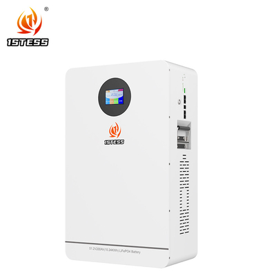 51.2V 200Ah 10.24Kwh Lifepo4 पावर वॉल घुड़सवार घरेलू सौर ऊर्जा प्रणाली