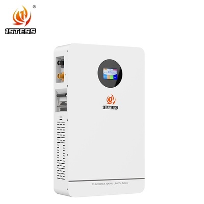 25.6V 200Ah 5.12kwh होम पावर वॉल माउंट लिथियम आयन बैटरी