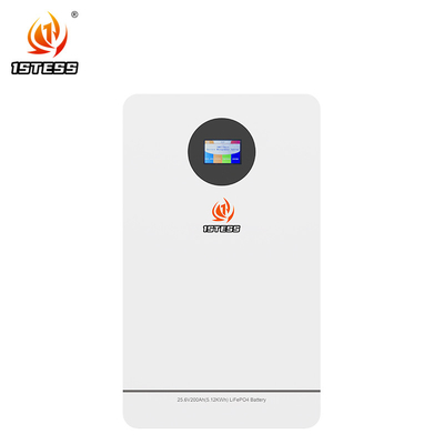 lifepo4 लिथियम बैटरी 25.6V 200Ah 5.12kwh घर ऊर्जा भंडारण पावरवॉल