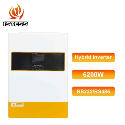 MPPT चार्जिंग मोड 6.2kW 48V हाइब्रिड सोलर इन्वर्टर ऑन/ऑफ ग्रिड पावर सप्लाई के लिए