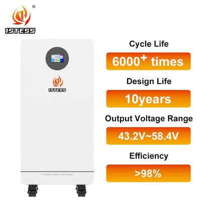 300Ah लिथियम सोलर बैटरी 15.36kWh Lifepo4 बैटरी मोबाइल 51.2V होम एनर्जी स्टोरेज सिस्टम -20°C से 55°C