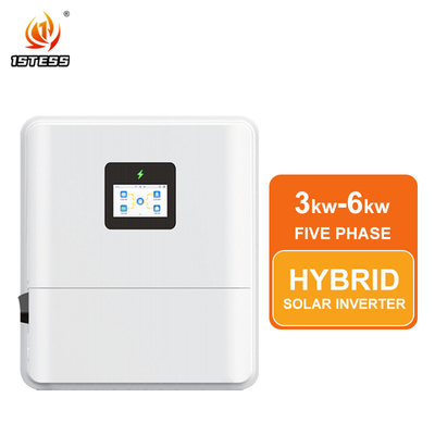 48V 3Kw 3.6kw 4.6kw 5kw 6Kw हाइब्रिड इन्वर्टर प्योर साइन वेव IP65 सिंगल फेज डुअल आउटपुट MPPT ऑन ऑफ ग्रिड हाइब्रिड सोलर इन्वर्टर