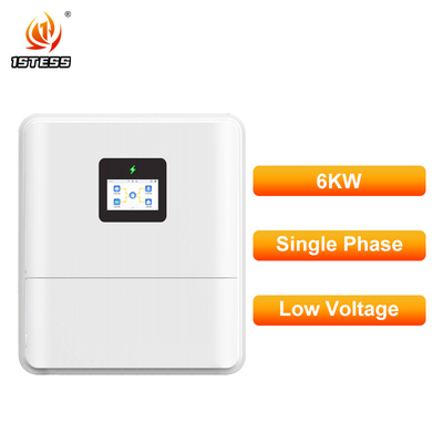 लिथियम लीड एसिड बैटरी बैकअप के लिए डुअल MPPT के साथ उच्च दक्षता वाला 6kW हाइब्रिड सोलर इन्वर्टर