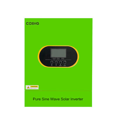24V 48V ऑफ ग्रिड हाइब्रिड सोलर इन्वर्टर 3.5kw 5.5kw 6.2kw सिंगल फेज प्योर साइन वेव MPPT बैटरी EQ फंक्शन के साथ
