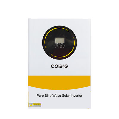 48V 6.2kw सिंगल फेज ऑफ ग्रिड हाइब्रिड सोलर इन्वर्टर शुद्ध साइन वेव और होम बैकअप के लिए एमपीपीटी चार्जर के साथ