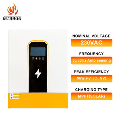 48V हाइब्रिड सोलर इन्वर्टर 8.5kw 11kw सिंगल फेज ऑफ ग्रिड शुद्ध साइन वेव डबल एमपीपीटी उच्च दक्षता के साथ