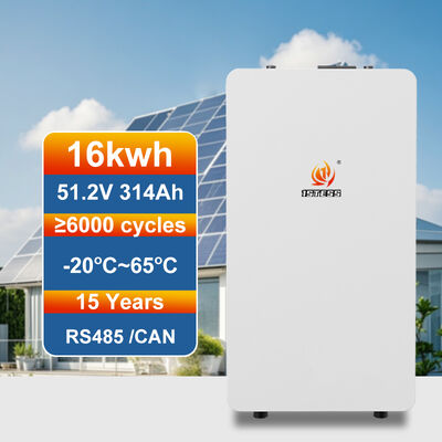 हाइब्रिड इन्वर्टर के लिए लचीला स्केलेबल 16kWh सौर बैटरी इकाई
