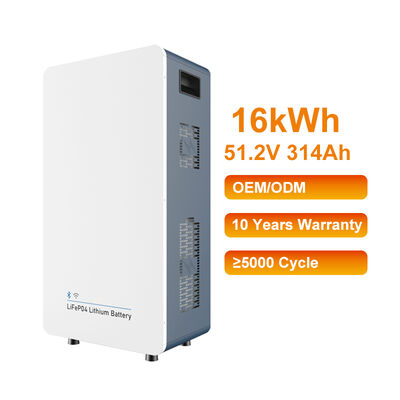 दीर्घ चक्र जीवन घर बिजली भंडारण 51.2V 314Ah 6000 बार