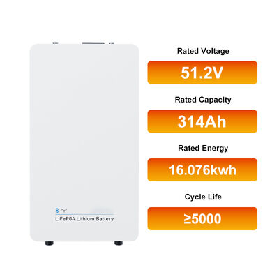 कॉम्पैक्ट फ्लोर माउंट 16kWh बैटरी सिस्टम 58.4V चार्ज वोल्टेज