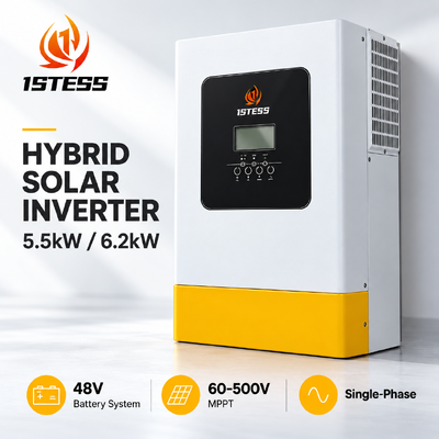 quality 1स्टेस 5.5kW / 6.2kW 48V हाइब्रिड सोलर इन्वर्टर factory